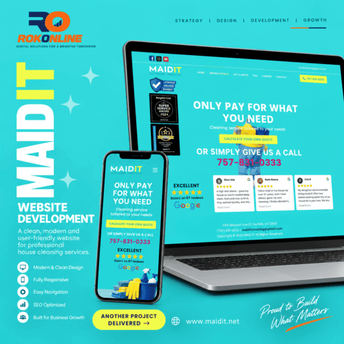Maid It Cleaning Service project showcase